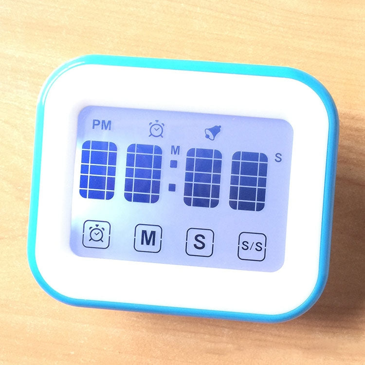 Kitchen Timer Digital Alarm Clock Large LCD Touch Screen Come with Night Light for Cooking Baking