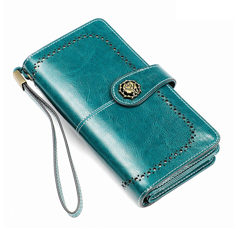 3556 Large Capacity Long Multi-function Anti-magnetic RFID Wallet Clutch for Ladies with Card Slots