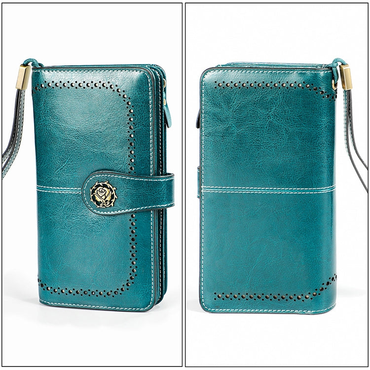 3556 Large Capacity Long Multi-function Anti-magnetic RFID Wallet Clutch for Ladies with Card Slots