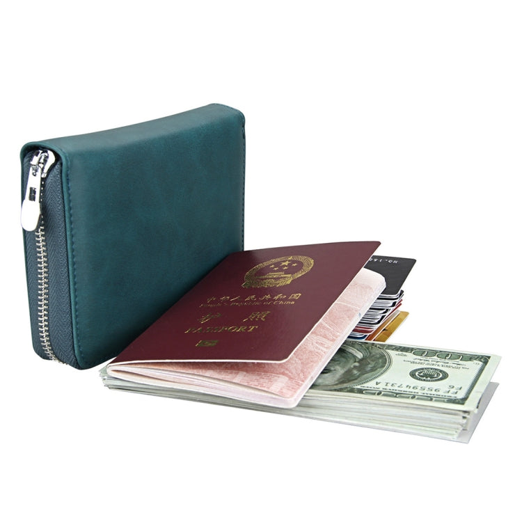 Antimagnetic RFID Multi-functional Genuine Leather Card Package