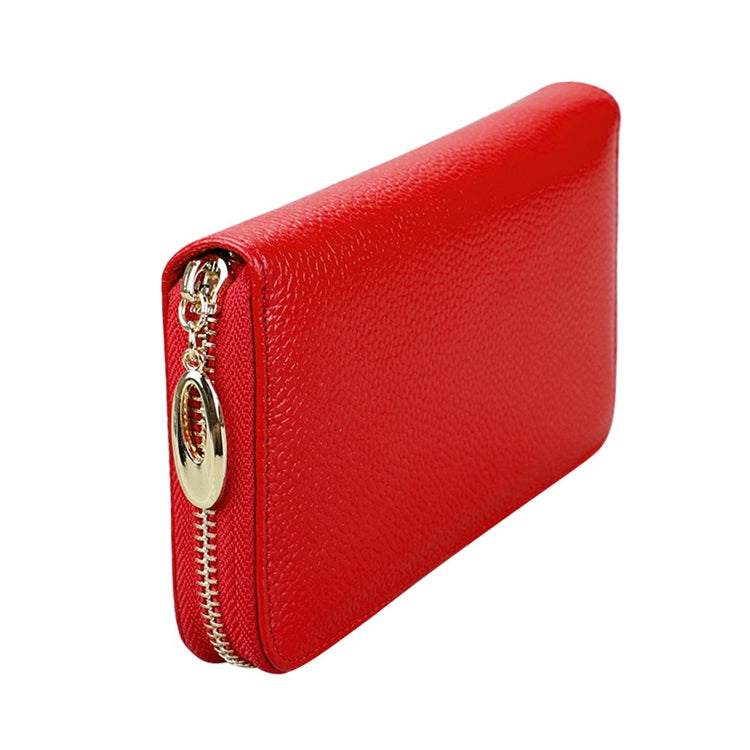906 Antimagnetic RFID Litchi Texture Women Large Capacity Hand Wallet Purse Phone Bag with Card Slots