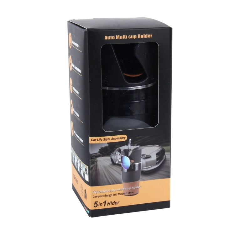 SB-1088 5 in 1 Auto Multi-functional Cup Holder Smartphone Drink Sunglasses Card Coin Small Accessories Holder, SB-1088(Pink), SB-1088(Blue）, SB-1088(Green), SB-1088(Black)