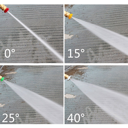 High Pressure Car Wash Gun Jet Nozzle Washer Accessories, Nozzle Angle: 0 Degree Big Hole, Blue, Nozzle Angle: 0 Degree Big Hole, Blue