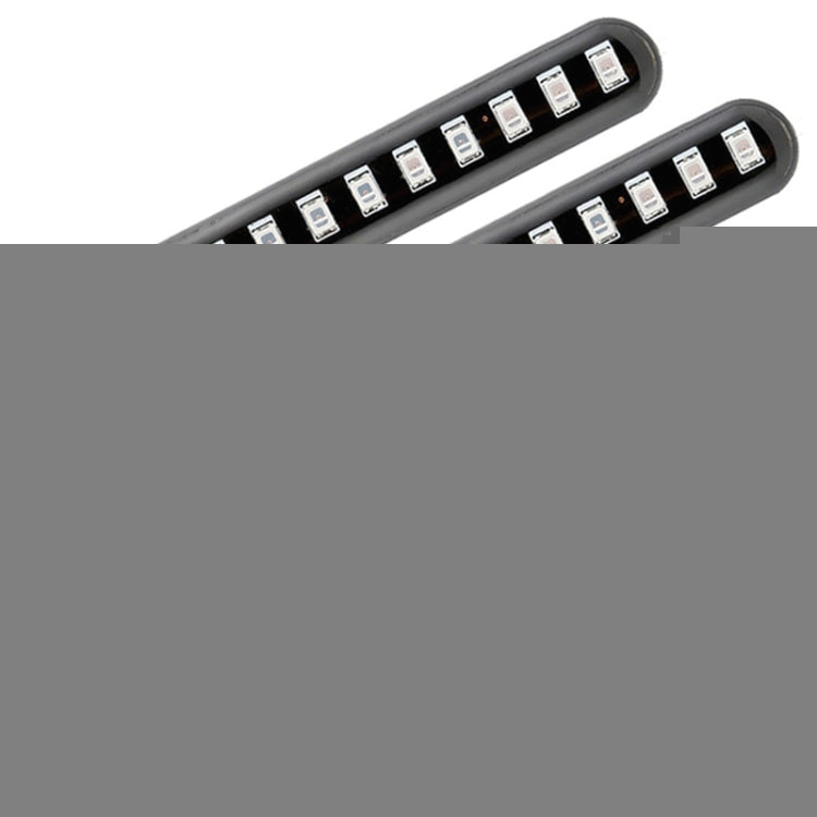 1 Pair Motorcycle 12LED Running Water Turn License Plate Light, 12LED