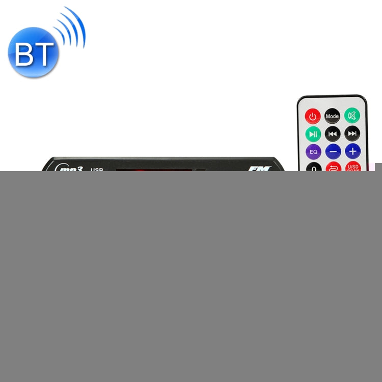 Car 5V Audio MP3 Player Decoder Board FM Radio TF USB 3.5mm AUX, with Bluetooth Function & Remote Control, 5V