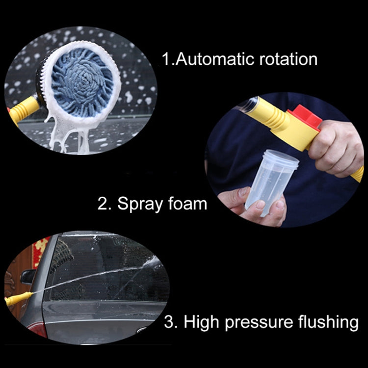 Car Cleaning Tools Chenille Automatic Rotating Car Wash Brush, Style: Single Water Brush, Style: Single Water Brush