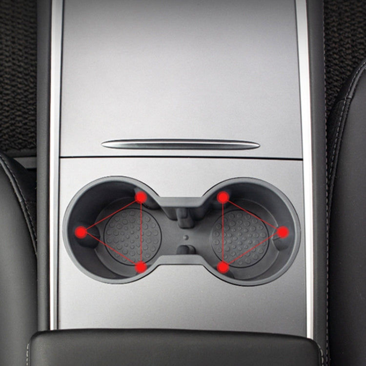 SHUNWEI SD-1054 Car Water Cup Holder for Tesla Model 3 / Y 2021-2022, SD-1054 (Black), SD-1054 (Grey)