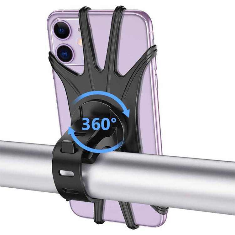 360 Degree Rotation Silica Gel Bicycle Phone Holder for 4-6.8 inch Mobile Phone, for 4-6.8 inch Mobile Phone