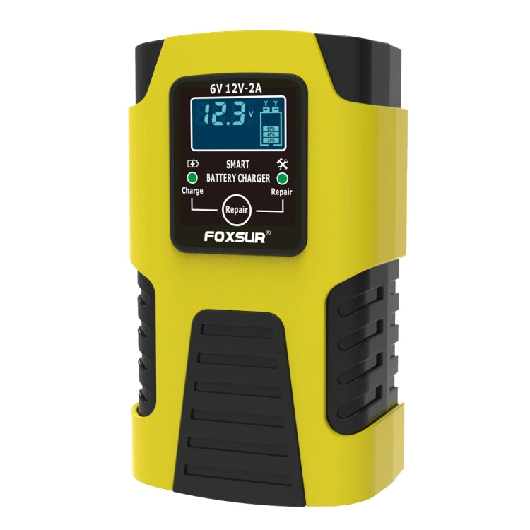 FOXSUR 2A / 6V / 12V Car / Motorcycle 3-stage Full Smart Battery Charger, 2A, US Plug, 2A, EU Plug, 2A, JP Plug, 2A, UK Plug