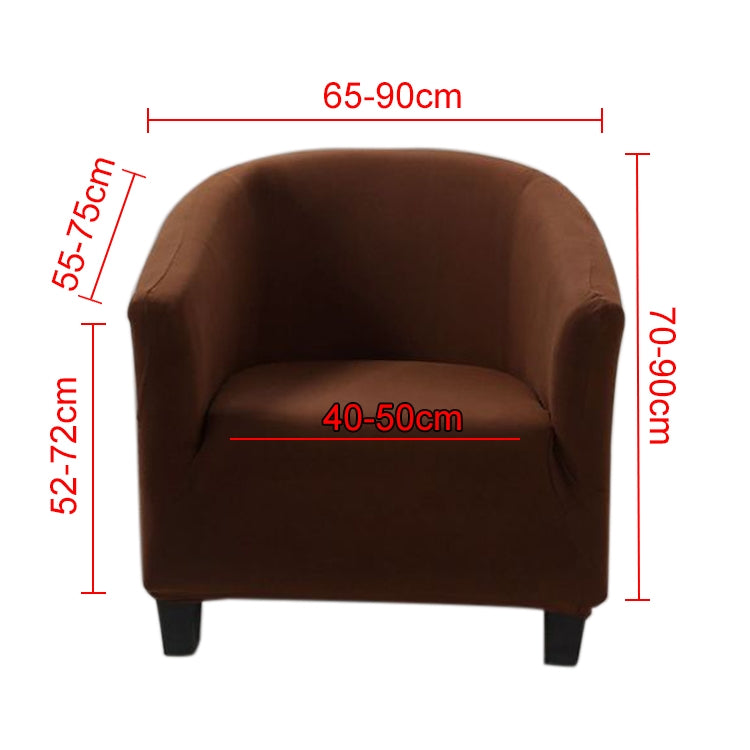 Elastic All-inclusive Single Semicircle Printed Sofa Cover, Coffee), Call of the Times, Dimension, A Prosperous, Forever, Cloud Clear