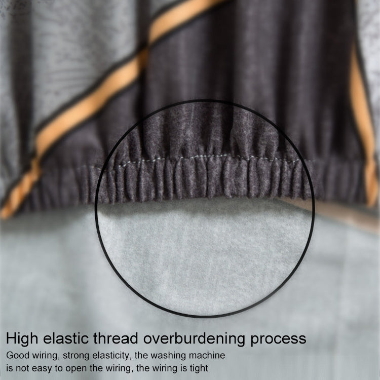 Elastic All-inclusive Single Semicircle Printed Sofa Cover, Coffee), Call of the Times, Dimension, A Prosperous, Forever, Cloud Clear