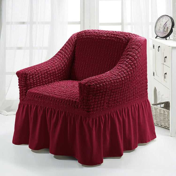 Four Seasons Universal Elastic Full Coverage Skirt Style Sofa Cover, Size: Single S 90-140cm