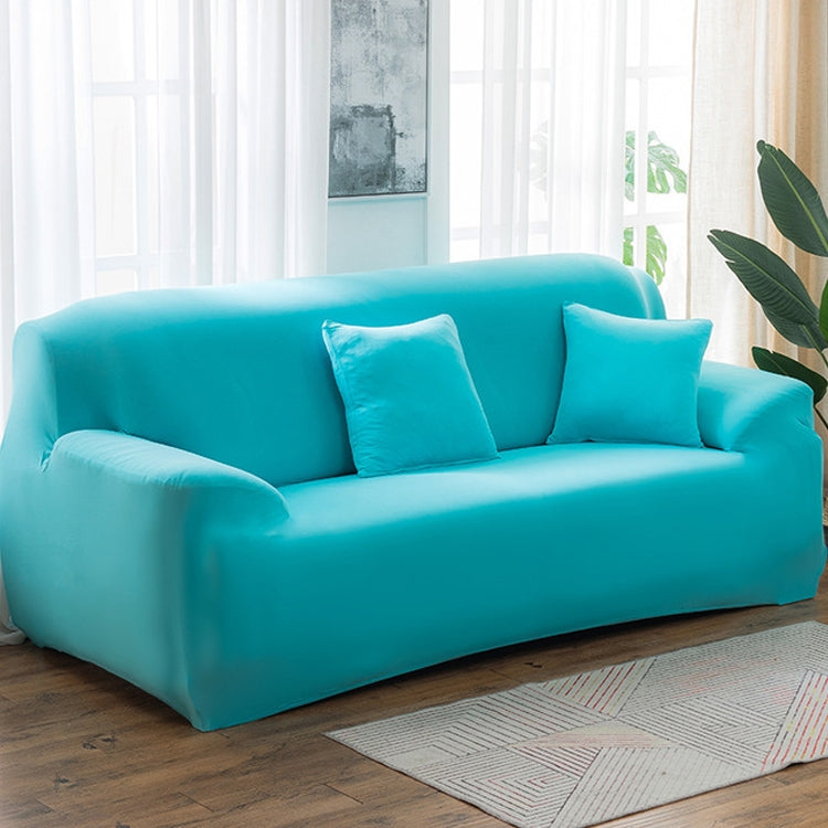 145-185cm Four Seasons Solid Color Elastic Full Coverage Non-slip Sofa Cover