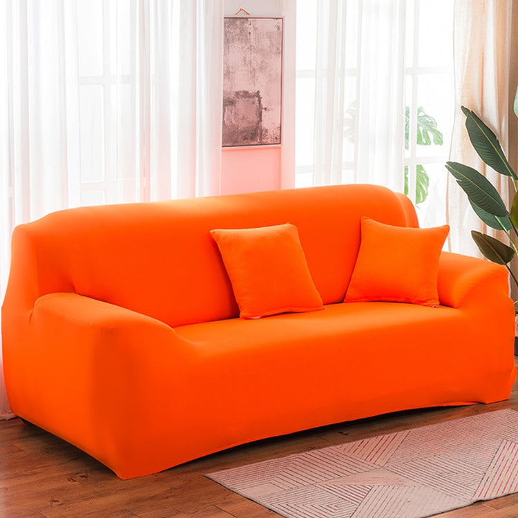 145-185cm Four Seasons Solid Color Elastic Full Coverage Non-slip Sofa Cover