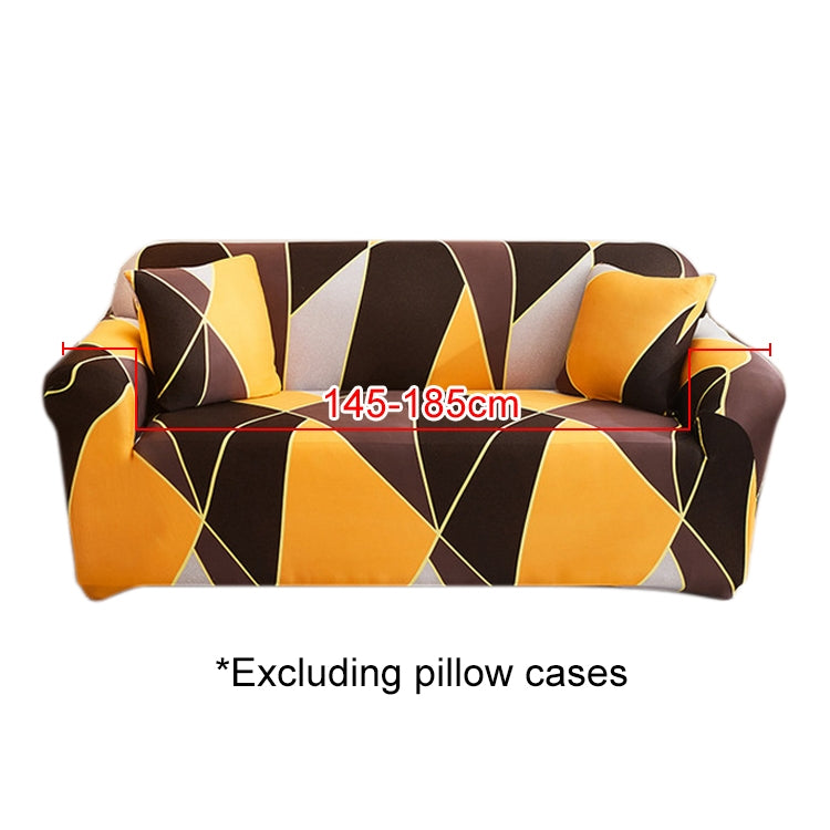 Double Seat Full Coverage Elastic Non-slip Sofa Cover, Geometric Orange, Geometric Blue, Geometric Green, Rubik Cube Purple, Golden Triangle, Charm, Beautiful, Fashion Black, Fashion Grey, Fashion Bean Paste, Flowers Bloom, Orchid, Classic Elements    ...