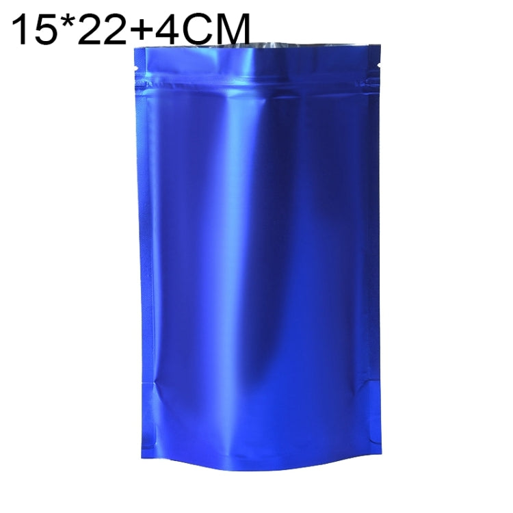 100 PCS/Set Matte Aluminum Foil Snack Stand-up Pouch, 14x20+4cm, 15x22+4cm, 16x24+4cm, 18x26+4cm