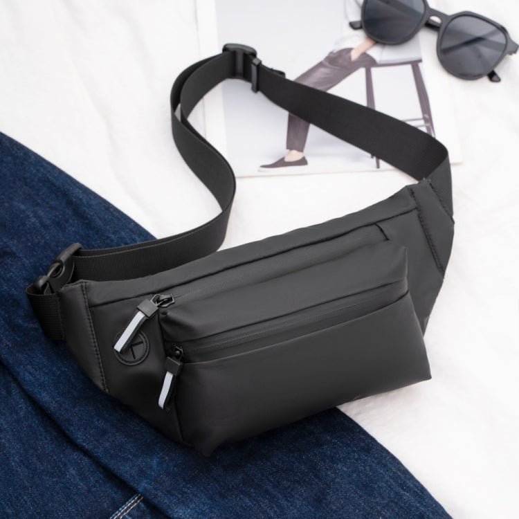 FEIHADUN cxs-321 Adjustable Oxford Cloth Waist Bag, Size: 32 x 12 x 6cm, cxs-321 (Black), cxs-321 (Grey), cxs-321 (Dark Green), cxs-321 (Silver)