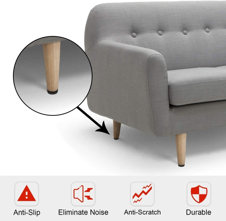40 in 1 38mm Round Plaid EVA Table Sofa Slip-proof Noise-reducing Foot Pads, 38mm