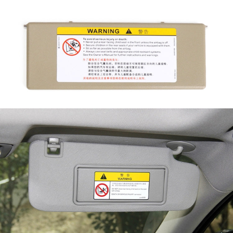For Buick / Chevrolet Left-hand Drive Car Sun Visor Makeup Mirror 23196443, For Buick (Black), For Buick (Cream), For Buick (Grey), For Buick (Dark Beige), For Buick (Light Beige)