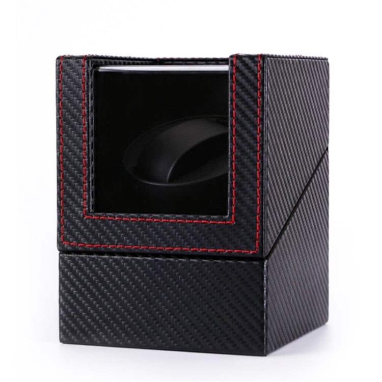 Leather Single Watch Box Electric Motor Watch Shaker Automatic Watch Shaker, US Plug, Single, Ostrich Pattern, Single, Carbon Fibre, Single, Black, Single, Dark Brown