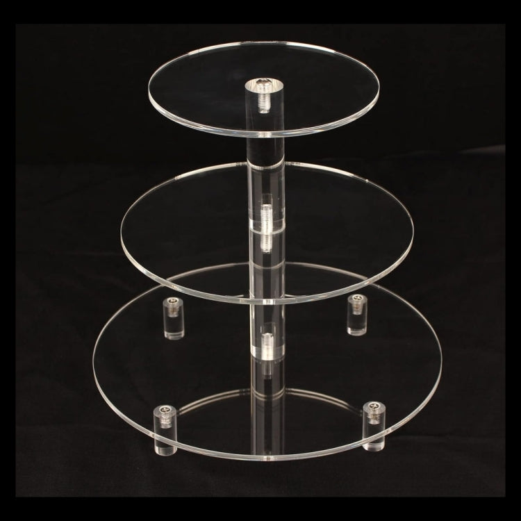 YX062 3 Tier Acrylic Circular Cupcake Stand, YX062