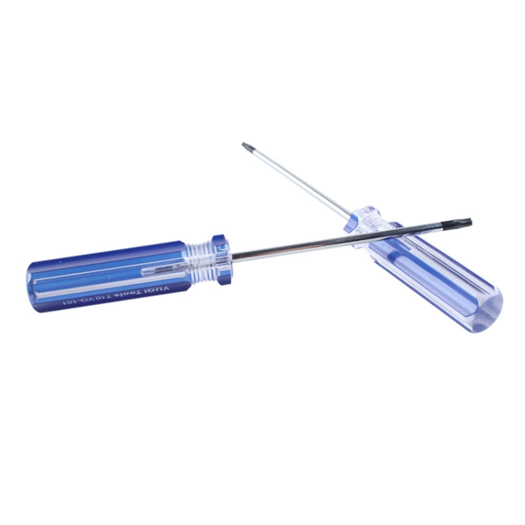 3pcs RZ-CT09 T9 Type Perforated Manual Plum Screwdriver, Random Color Delivery, RZ-CT09
