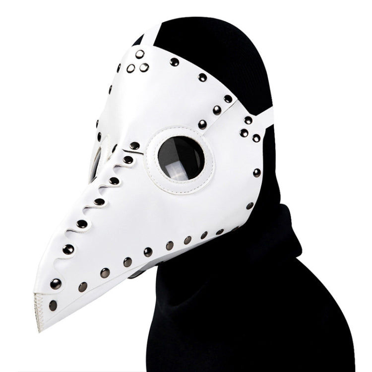 HG65005 Halloween Dress Up Props Rivets Beak Shape Mask, Rivets Brown, Rivets Black, Rivets White