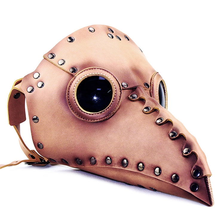 HG65005 Halloween Dress Up Props Rivets Beak Shape Mask, Rivets Brown, Rivets Black, Rivets White