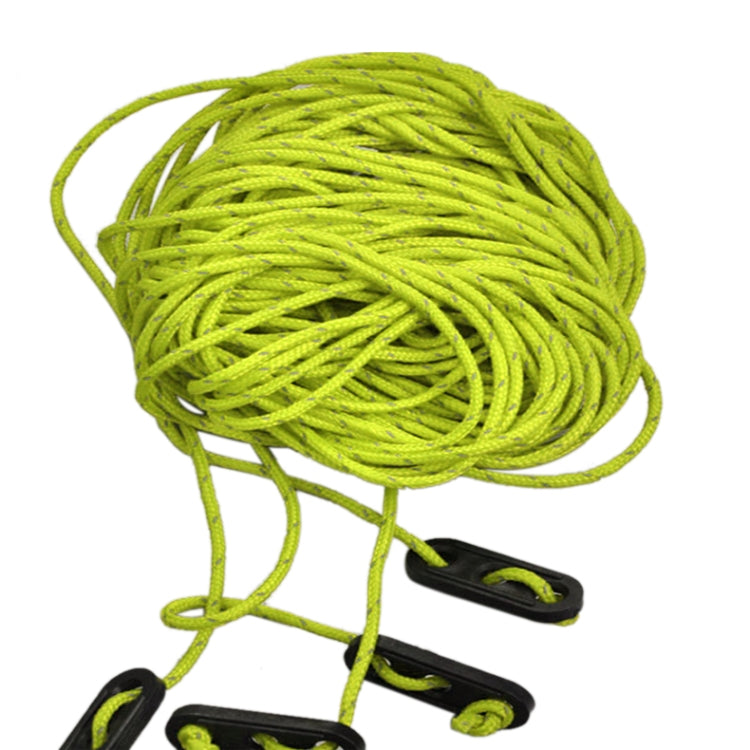 Naturehike NH15A001-G Outdoor Camping 4*4 Tent Awning Reflective Rope Runners Guy Line Cord Paracord, Random Color Delivery, Tent Reflective Rope Green