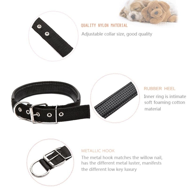 Foam Cotton  Polyester Pet Collars Pet Neck Strap Dog Neckband Cats Dogs Collars, 3.5cm x 57cm, 3.5cm x 57cm Red, 3.5cm x 57cm Black