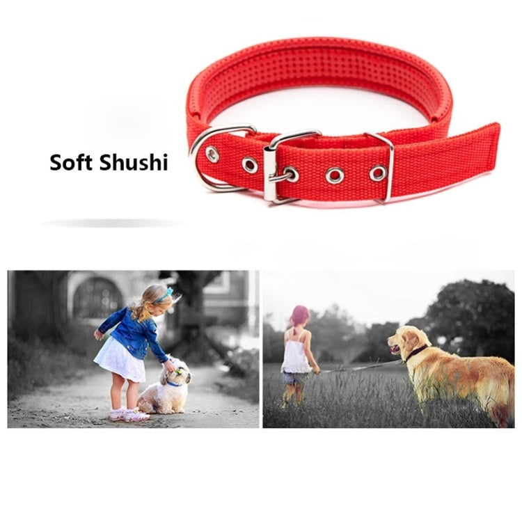 Foam Cotton  Polyester Pet Collars Pet Neck Strap Dog Neckband Cats Dogs Collars, 3.5cm x 57cm, 3.5cm x 57cm Red, 3.5cm x 57cm Black