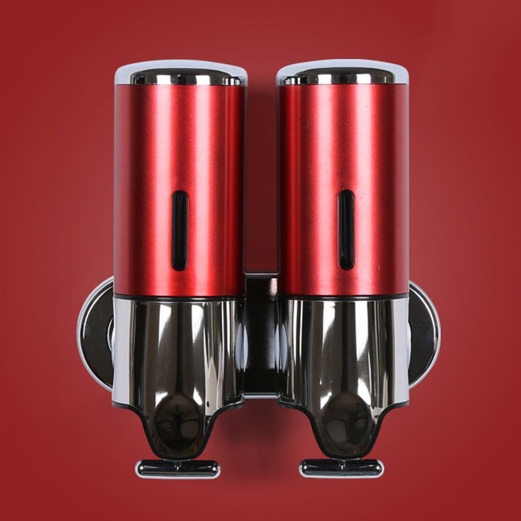 Dual Hotel Shower Manual Dispenser Wall Mounted Washing Liquid Shampoo Soap Bottle, Capacity: 1000ml, 1000ml/Dark Red, 1000ml/Silver, 1000ml/Black, 1000ml/Gold, 1000ml/Transparent, 1000ml/White