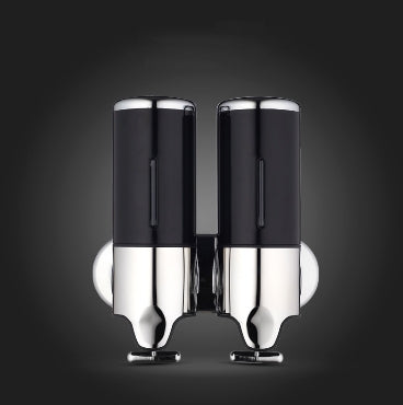 Dual Hotel Shower Manual Dispenser Wall Mounted Washing Liquid Shampoo Soap Bottle, Capacity: 1000ml, 1000ml/Dark Red, 1000ml/Silver, 1000ml/Black, 1000ml/Gold, 1000ml/Transparent, 1000ml/White