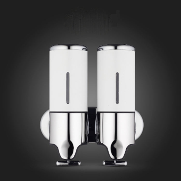 Dual Hotel Shower Manual Dispenser Wall Mounted Washing Liquid Shampoo Soap Bottle, Capacity: 1000ml, 1000ml/Dark Red, 1000ml/Silver, 1000ml/Black, 1000ml/Gold, 1000ml/Transparent, 1000ml/White