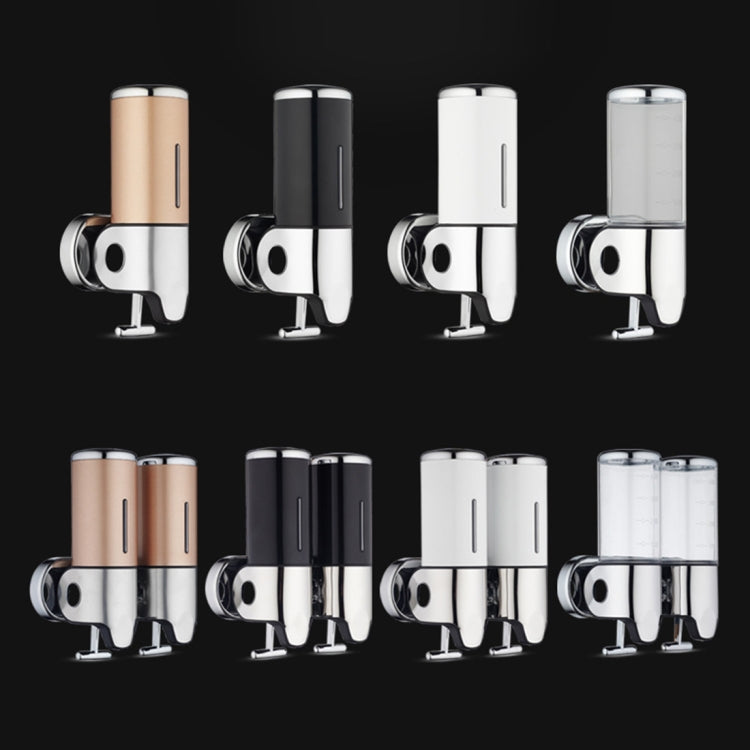 Dual Hotel Shower Manual Dispenser Wall Mounted Washing Liquid Shampoo Soap Bottle, Capacity: 1000ml, 1000ml/Dark Red, 1000ml/Silver, 1000ml/Black, 1000ml/Gold, 1000ml/Transparent, 1000ml/White