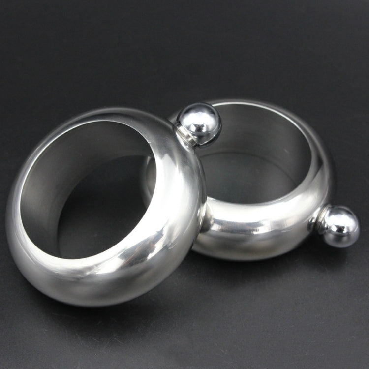 Fashion Creative 100ML Thickened Stainless Steel Bracelet Jug  3.5 Oz, Silver