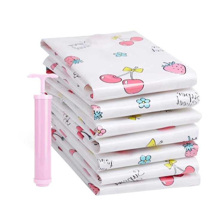 4PCS Space Saving Candy Color Pattern Vacuum Storage Bag, Explosion-proof Thinken Quilts Clothing Vacuum Seal Storage Bag with a Free Hand Pump, Size: 50*70 cm, Size: 50*70 cm