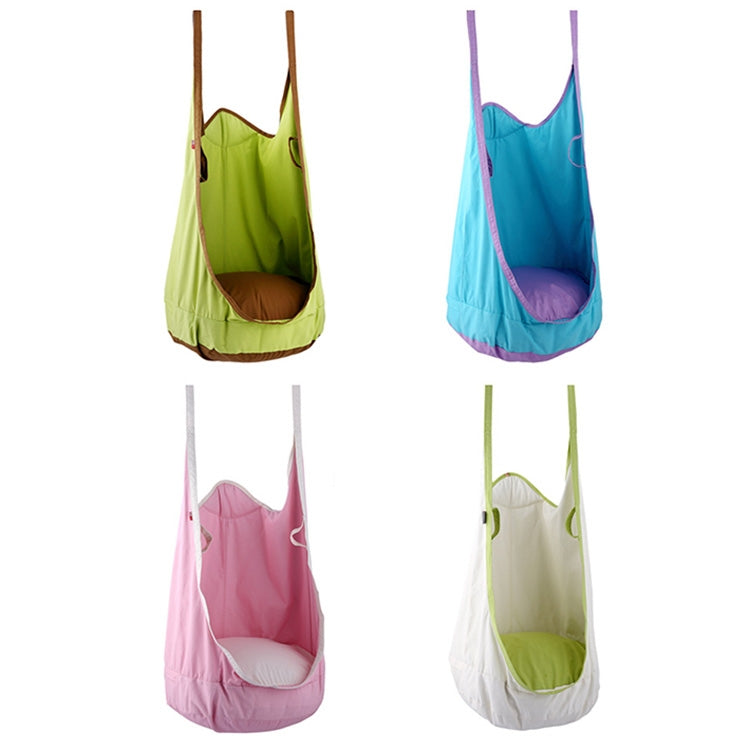 Adult and Children All-cotton Canvas Swing Outdoor Sports Toys Hanging Hammock, Size: 55*75*145cm, Random Color Delivery, Outdoor Tree Installation