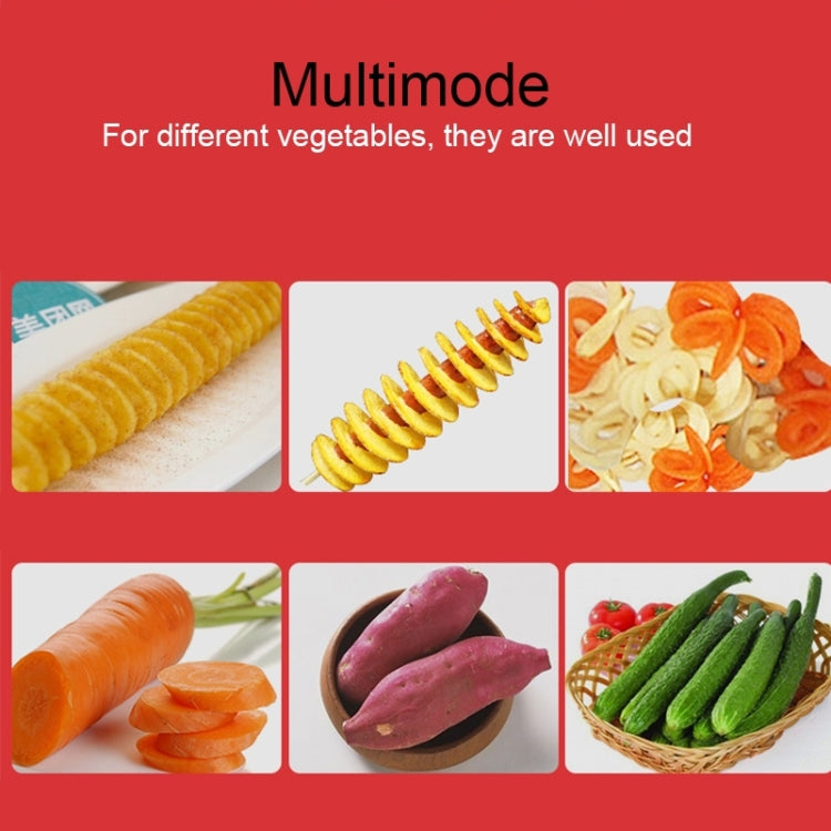 528-6 Popular Tornado Potato Slicer Manual Twist Spiral Potato Cutter Whirlwind Potatoes Machine Potato Vegetables Tools, Semi-automatic stretching
