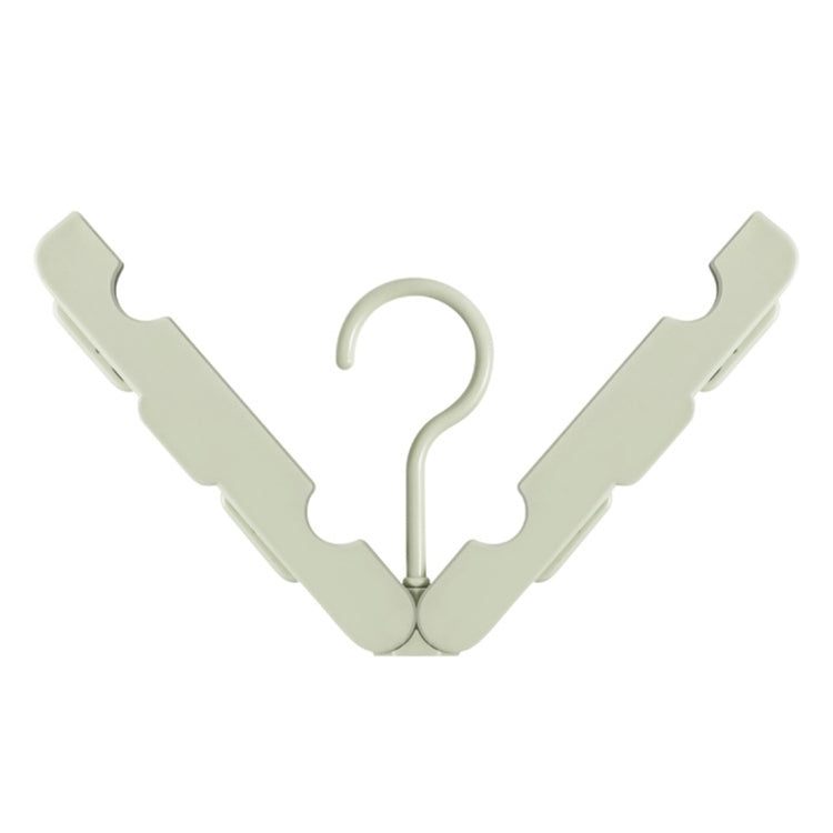 Foldable Clothes Hanger Drying Rack with 4 Hidden Clips for Home / Travel, Random Color Delivery, Foldable Clothes Hanger