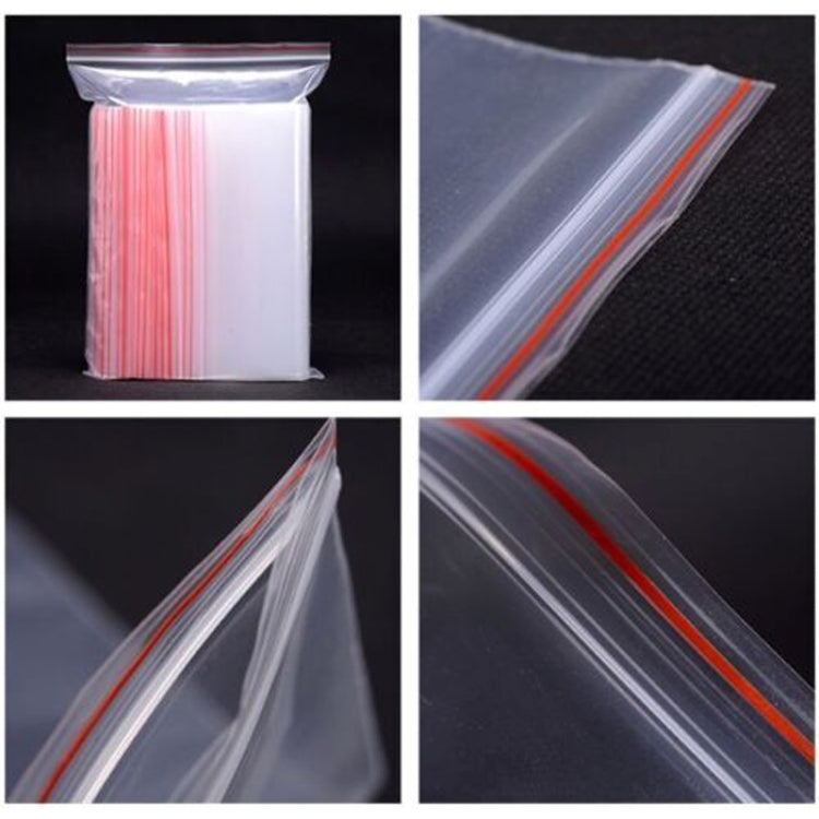 100pcs/pack PE Self Sealing Clear Zip Lock Packaging Bag, 7cm x 11cm, Custom Printing and Size are welcome, 7*11cm