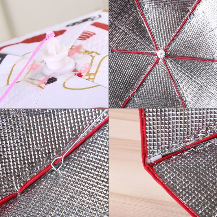 Folding Food Cover Keep Foods Warm Aluminum Foil Cover, Blue Tableware Pattern, Size: 60*60*17cm, Size: 80*80*17cm, Blue, Size: 80*80*17cm, Pink, Size: 80*80*17cm, Grey, Size: 60*60*17cm, Blue, Size: 60*60*17cm, Red, Size: 70*70*17cm, Pink             ...