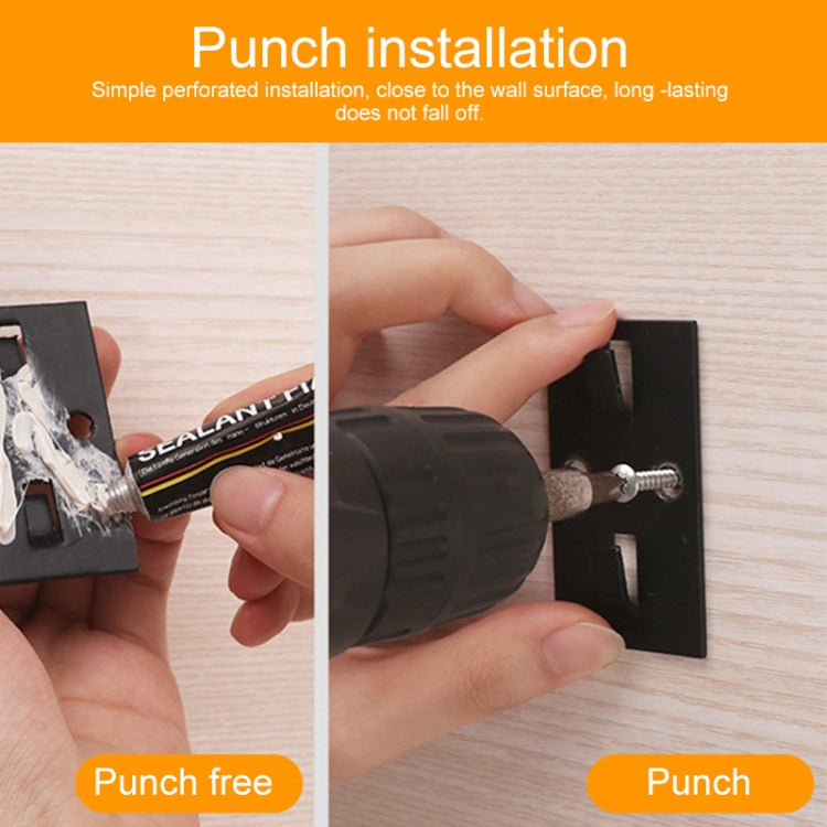 25cm Kitchen Punch-free Wall Mount Seasoning Storage Rack, 25cm