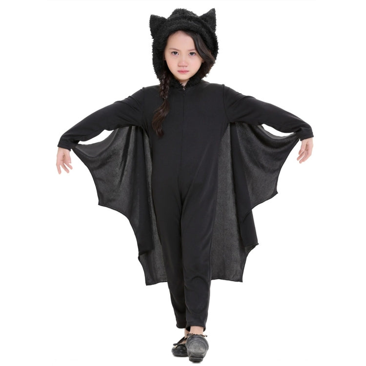 Halloween Costume Children Jumpsuit Bat Style Cosplay Costumes Stage Suit Size:M, Suggested Height:115-130cm, Size: M Children