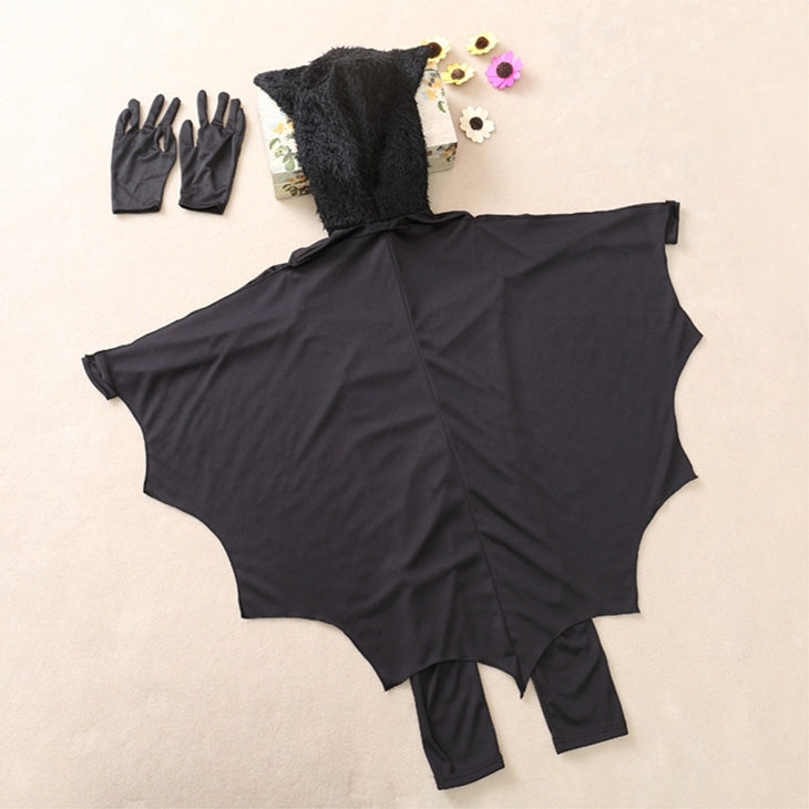 Halloween Costume Children Jumpsuit Bat Style Cosplay Costumes Stage Suit Size:M, Suggested Height:115-130cm, Size: M Children