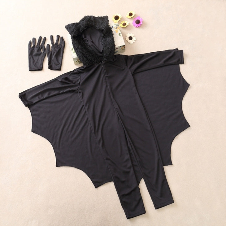 Halloween Costume Children Jumpsuit Bat Style Cosplay Costumes Stage Suit Size:L, Suggested Height:130-140cm, Size: L Children