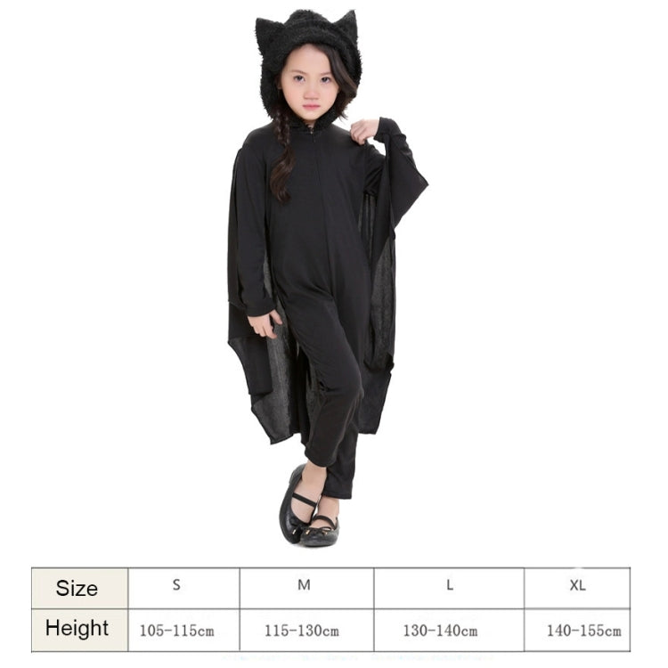 Halloween Costume Children Jumpsuit Bat Style Cosplay Costumes Stage Suit Size:XL, Suggested Height:140-155cm, Size: XL Children