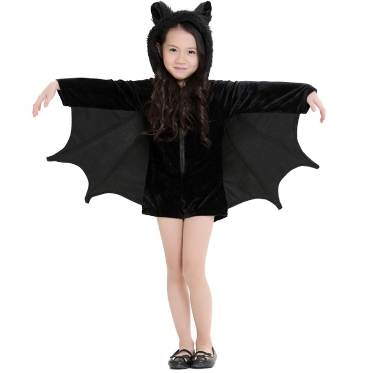 Halloween Costume Children and Women Bat Vampire Clothing Stage Performance Cosplay Clothing, Size:M, Bust: 90cm, Clothes Long: 70cm, Suggested Height:135-150cm, Size: M Children