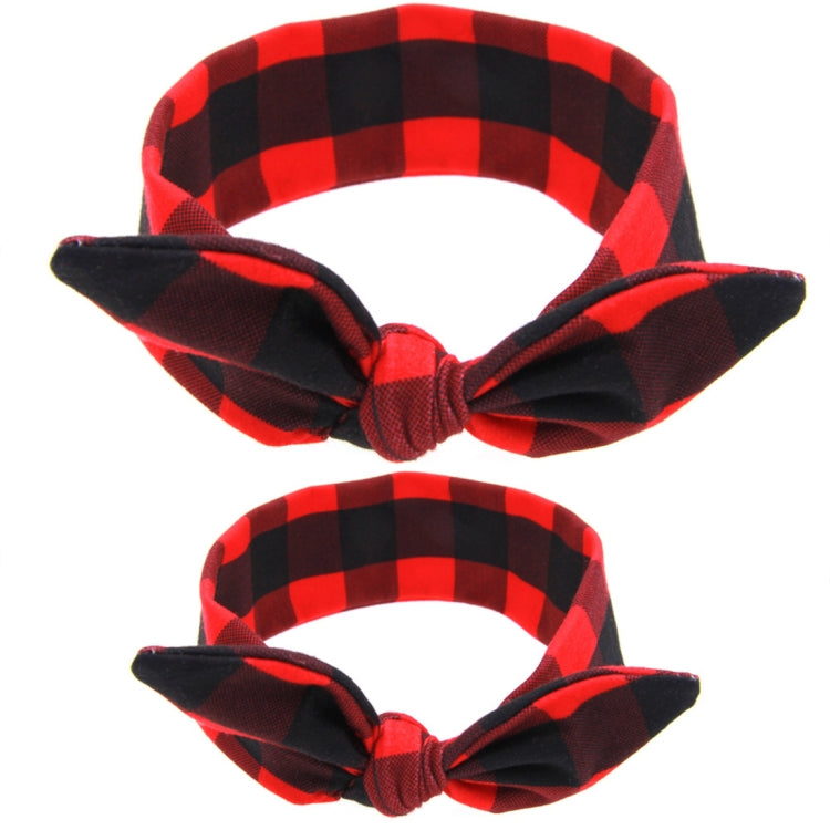 2 in 1 Printed Rabbit Ear Mom Baby Hair Band Set, HC6404A, HC6404B, HC6404C, HC6404D, HC6404E, HC6404F