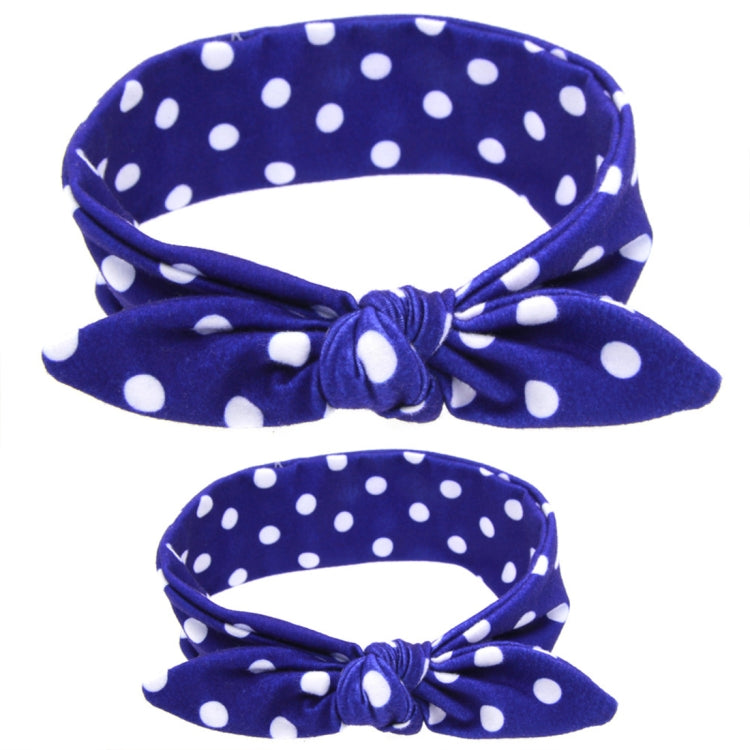 2 in 1 Printed Rabbit Ear Mom Baby Hair Band Set, HC6404A, HC6404B, HC6404C, HC6404D, HC6404E, HC6404F